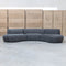 Bentley Curved Three Seat Sofa - Charcoal