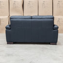 The Berkshire Two Seat Leather Sofa - Black available to purchase from Warehouse Furniture Clearance at our next sale event.