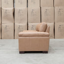The Berkshire Three Seat Leather Sofa - Tan available to purchase from Warehouse Furniture Clearance at our next sale event.
