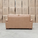 The Berkshire Two Seat Leather Sofa - Tan available to purchase from Warehouse Furniture Clearance at our next sale event.