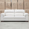 The Berkshire Three Seat Leather Sofa - White available to purchase from Warehouse Furniture Clearance at our next sale event.