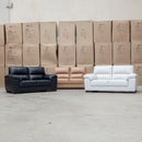 The Berkshire Three Seat Leather Sofa - White available to purchase from Warehouse Furniture Clearance at our next sale event.