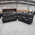 Bayview Single Electric Leather Recliner - Black