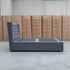 The Blake Queen Upholstered Gas Lift Storage Bed - Charcoal