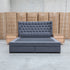 The Blake King Upholstered Gas Lift Storage Bed - Charcoal
