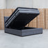 The Blake King Upholstered Gas Lift Storage Bed - Charcoal
