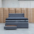 Blake King Upholstered Gas Lift Storage Bed - Charcoal - Warehouse Furniture Clearance