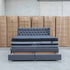 Blake King Upholstered Gas Lift Storage Bed - Charcoal - Warehouse Furniture Clearance