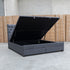 The Blake King Upholstered Gas Lift Storage Bed - Charcoal
