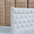 The Blake King Upholstered Gas Lift Storage Bed - Oat White