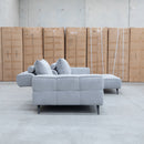 Bliss RHF Chaise Lounge with Adjustable Backrests - Pewter