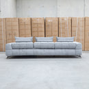 Bliss RHF Chaise Lounge with Adjustable Backrests - Pewter