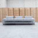 Bliss RHF Chaise Lounge with Adjustable Backrests - Pewter