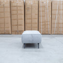 The Bliss Fabric Ottoman - Pewter available to purchase from Warehouse Furniture Clearance at our next sale event.
