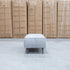 The Bliss Fabric Ottoman - Pewter