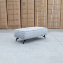 The Bliss Fabric Ottoman - Pewter available to purchase from Warehouse Furniture Clearance at our next sale event.