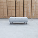 The Bliss Fabric Ottoman - Pewter available to purchase from Warehouse Furniture Clearance at our next sale event.