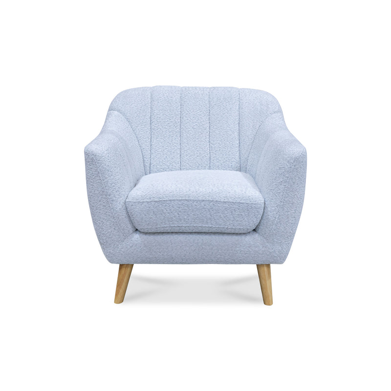 The Pearl Accent Chair - Light Grey Boucle Fabric available to purchase from Warehouse Furniture Clearance at our next sale event.