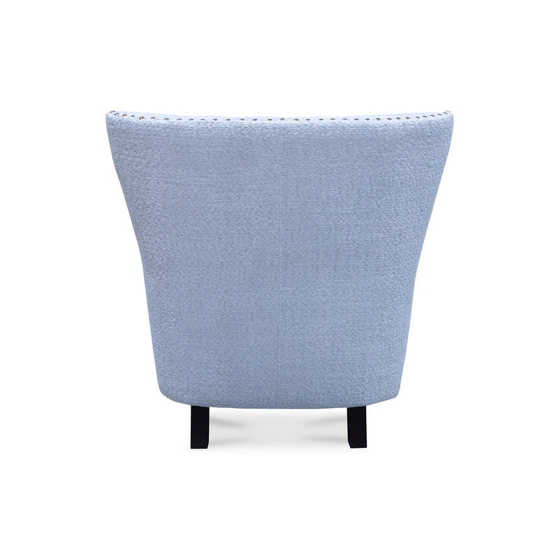 The Charlotte Accent Chair – Light Grey Boucle Fabric available to purchase from Warehouse Furniture Clearance at our next sale event.
