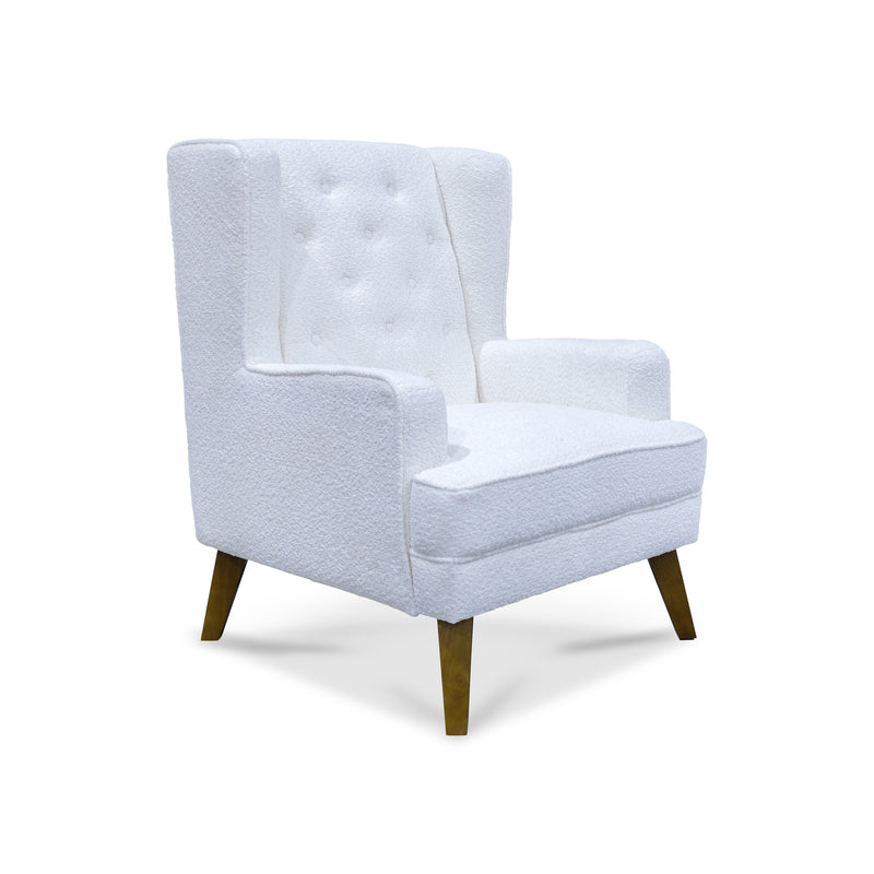 The Clara 2-in-1 Rocking Chair/Accent Chair - Ivory Boucle Fabric available to purchase from Warehouse Furniture Clearance at our next sale event.