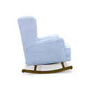 The Clara 2-in-1 Rocking Chair/Accent Chair - Light Grey Boucle Fabric available to purchase from Warehouse Furniture Clearance at our next sale event.