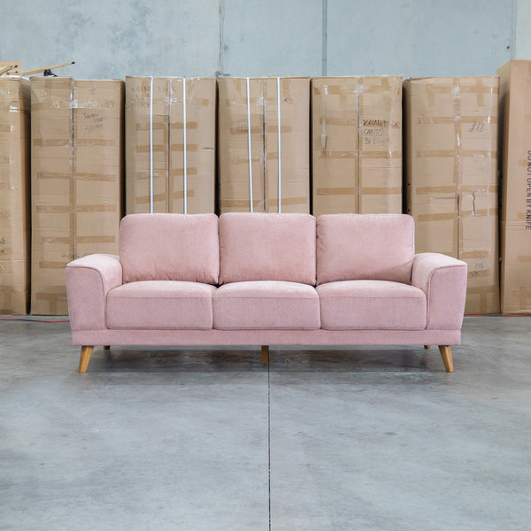 The Bristol Three Seat Fabric Sofa - Dust available to purchase from Warehouse Furniture Clearance at our next sale event.