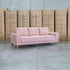 The Bristol Three Seat Fabric Sofa - Dust
