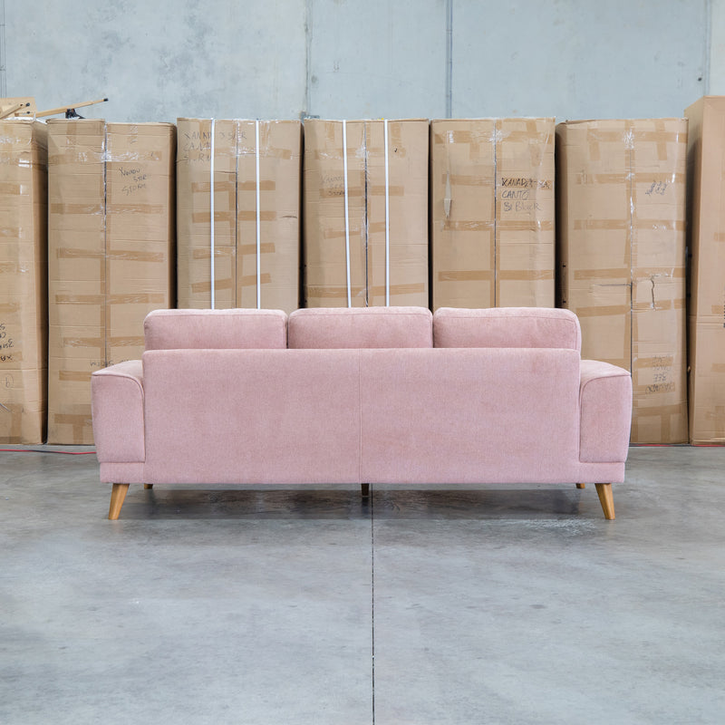 The Bristol Three Seat Fabric Sofa - Dust