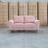 The Bristol Two Seat Fabric Sofa - Dust