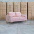 The Bristol Two Seat Fabric Sofa - Dust