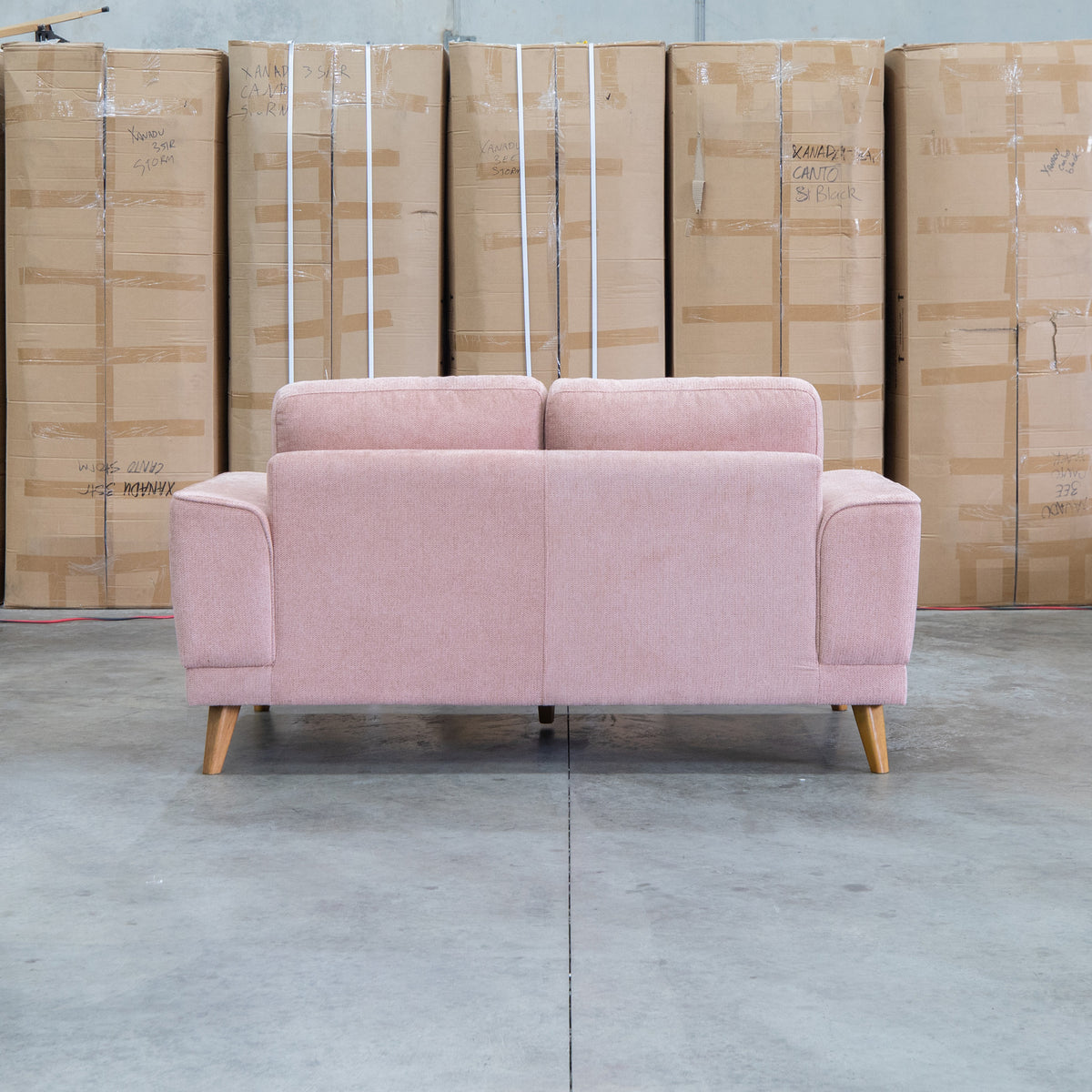 The Bristol Two Seat Fabric Sofa - Dust available to purchase from Warehouse Furniture Clearance at our next sale event.