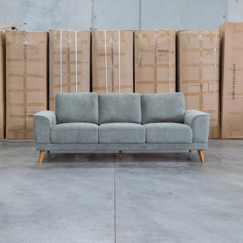 The Bristol Three Seat Fabric Sofa - Olive available to purchase from Warehouse Furniture Clearance at our next sale event.