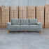 The Bristol Three Seat Fabric Sofa - Olive