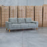 The Bristol Three Seat Fabric Sofa - Olive