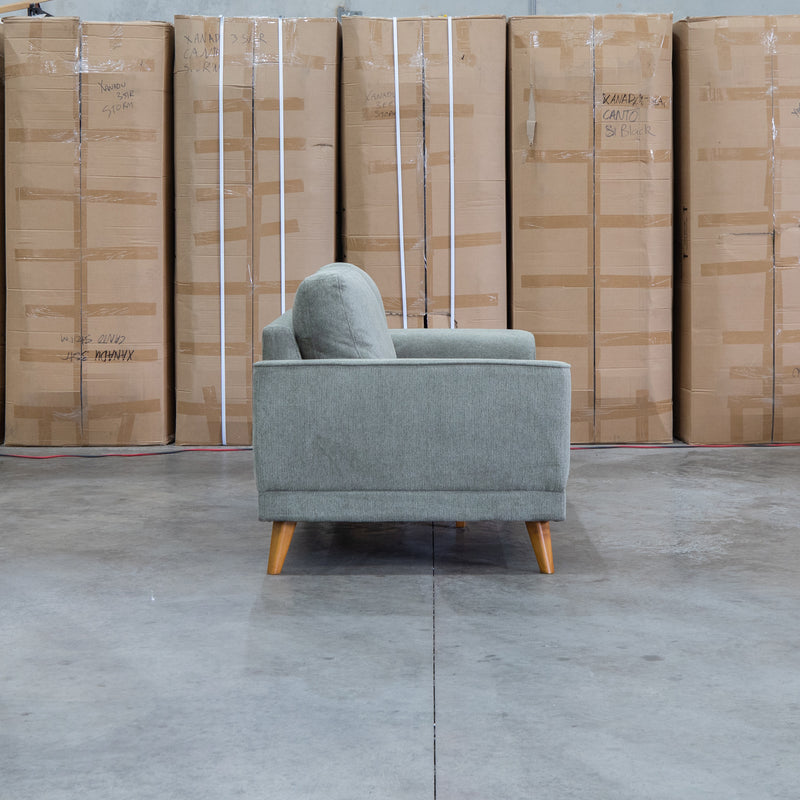 The Bristol Two Seat Fabric Sofa - Olive