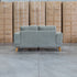 The Bristol Two Seat Fabric Sofa - Olive