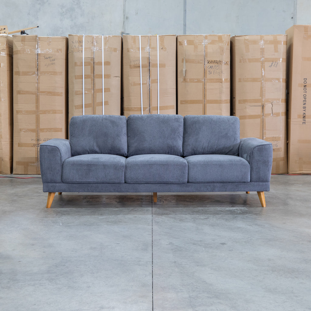 The Bristol Three Seat Fabric Sofa - Shadow available to purchase from Warehouse Furniture Clearance at our next sale event.