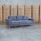 The Bristol Three Seat Fabric Sofa - Shadow available to purchase from Warehouse Furniture Clearance at our next sale event.