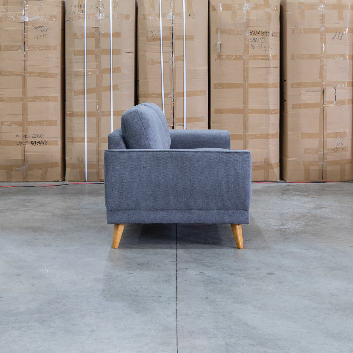 The Bristol Three Seat Fabric Sofa - Shadow available to purchase from Warehouse Furniture Clearance at our next sale event.