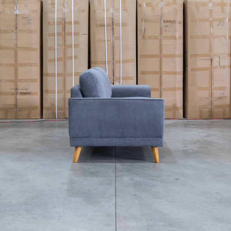 The Bristol Three Seat Fabric Sofa - Shadow