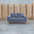The Bristol Two Seat Fabric Sofa - Shadow