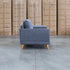 The Bristol Two Seat Fabric Sofa - Shadow