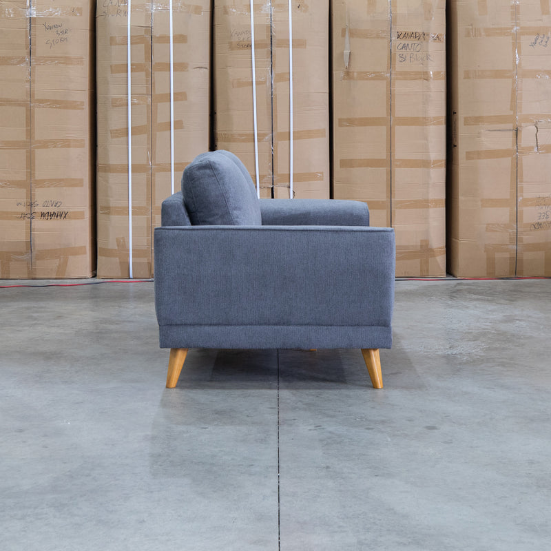The Bristol Two Seat Fabric Sofa - Shadow