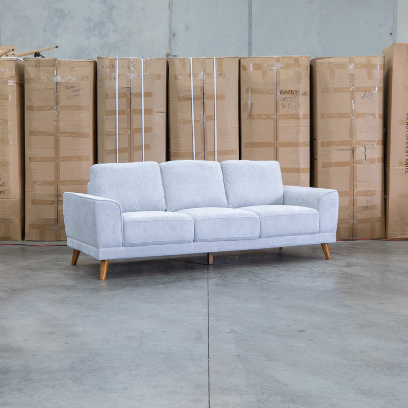 The Bristol Three Seat Fabric Sofa - Whisper