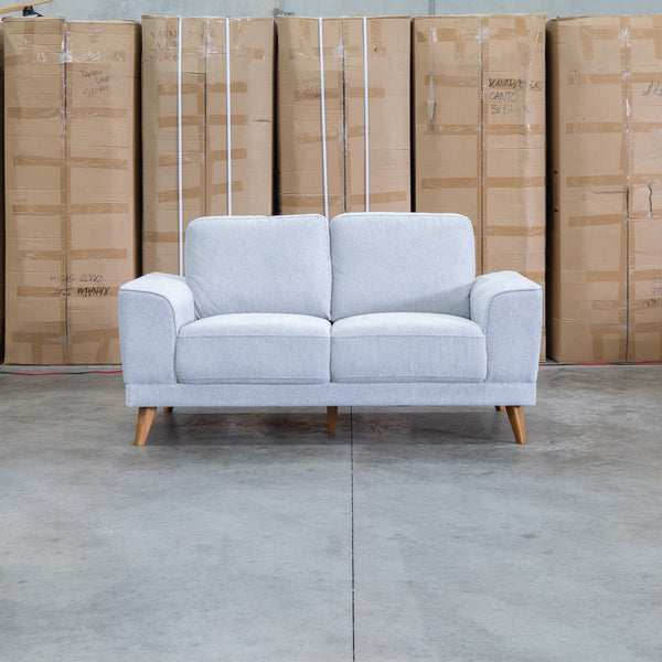 The Bristol Two Seat Fabric Sofa - Whisper available to purchase from Warehouse Furniture Clearance at our next sale event.