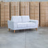 The Bristol Two Seat Fabric Sofa - Whisper