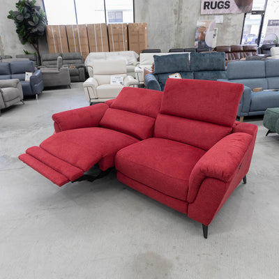 The CC-12627 2.5 seat electric recliner - Red - Floor Stock available to purchase from Warehouse Furniture Clearance at our next sale event.