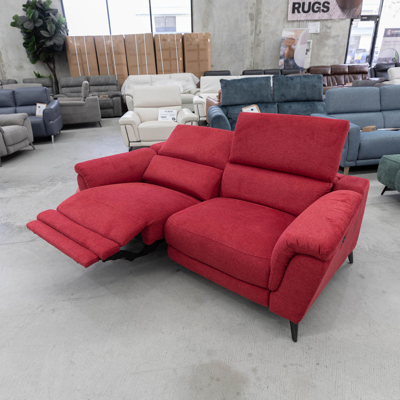 The CC-12627 2.5 seat electric recliner - Red - Floor Stock available to purchase from Warehouse Furniture Clearance at our next sale event.