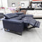 The CC-B0378 2.5 seat leather electric recliner - Navy - Floor Stock available to purchase from Warehouse Furniture Clearance at our next sale event.