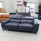 The CC-B0378 2.5 seat leather electric recliner - Navy - Floor Stock available to purchase from Warehouse Furniture Clearance at our next sale event.